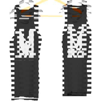 大文字 M アルファベットモノグラム イニシャル タンクトップ - Kawaiitshirt