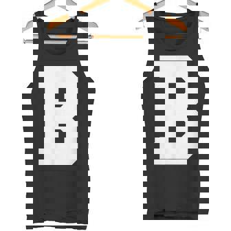 大文字b アルファベットモノグラム イニシャル タンクトップ - Kawaiitshirt