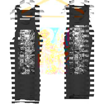 大阪シティポップ ステンドグラス 和美 タンクトップ - Kawaiitshirt