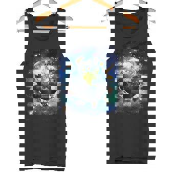 宇宙地球動物グループシーン タンクトップ - Kawaiitshirt