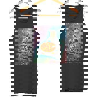 宇宙宇宙 ギャラクシー 宇宙 猫 ピザ Dj 面白い かわいい コズミック タンクトップ - Kawaiitshirt