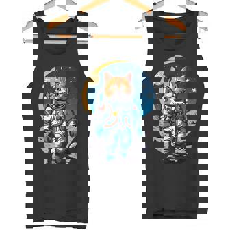 宇宙飛行士 02 宇宙飛行士 猫 タンクトップ - Kawaiitshirt