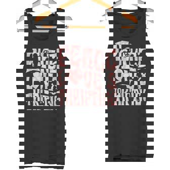 平和の愛と倹約心と平和のシンボル。 タンクトップ - Kawaiitshirt