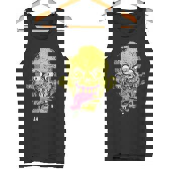 怖いゾンビtシャツハロウィンボーイズキッズフェイスゾンビ タンクトップ - Kawaiitshirt