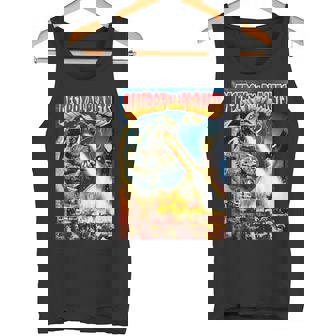 怪獣全惑星怪獣を破壊 タンクトップ - Kawaiitshirt