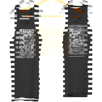 悪魔 オカルト 鬼 召喚 ゴス ホラー 美的 ウッドカット タンクトップ - Kawaiitshirt