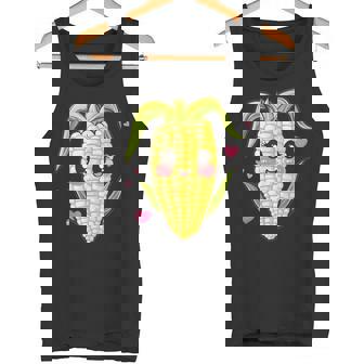 愛らしいかわいいコーンのハート付き。 タンクトップ - Kawaiitshirt