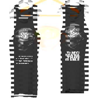 抹茶過ぎてラテ好きの抹茶 日本茶ラテ タンクトップ - Kawaiitshirt