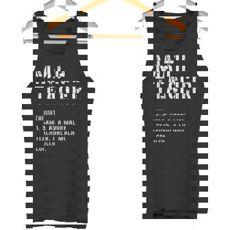 数学先生 定義シャツ 学校の初日 タンクトップ - Kawaiitshirt