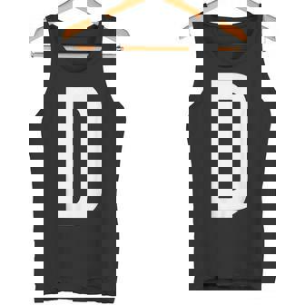 文字d アルファベットモノグラム イニシャル。 タンクトップ - Kawaiitshirt
