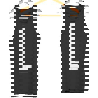 文字l アルファベットモノグラム イニシャル タンクトップ - Kawaiitshirt