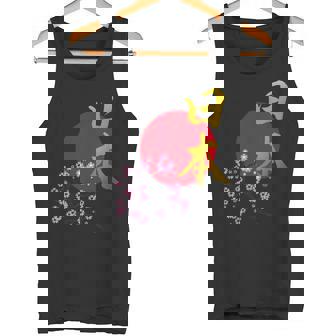 日本- 書道アート 伝統的なデザイン、ユニークなお土産 タンクトップ - Kawaiitshirt