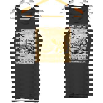 日本の古典的な洞窟石アートベビータートルラーメン タンクトップ - Kawaiitshirt