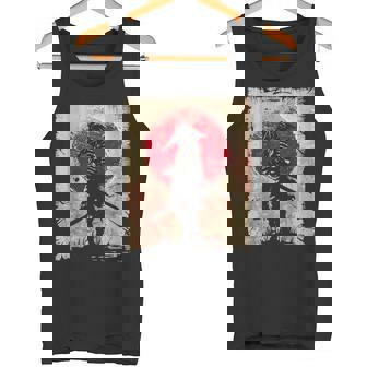 日本アート サムライ ビンテージ ファイター レトロデザイン タンクトップ - Kawaiitshirt