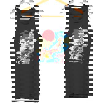 日本地図日本 涼しいのお土産 タンクトップ - Kawaiitshirt