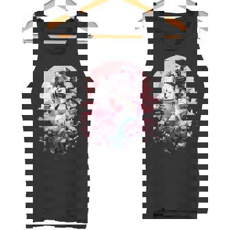 日本美術 浮世絵 アニメ 芸者 桜 富士山 タンクトップ - Kawaiitshirt