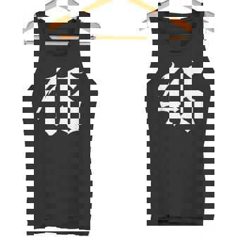 旧英数字 46 46 タンクトップ - Kawaiitshirt