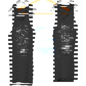 星座イルカ、天体宇宙銀河イルカ タンクトップ - Kawaiitshirt