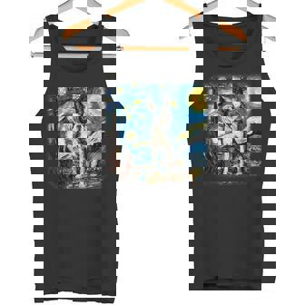 星月夜のヴァンゴッホ ボストンテリア タンクトップ - Kawaiitshirt