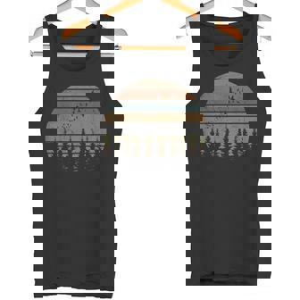 木 屋外 自然 鳥 レトロ 森 タンクトップ - Kawaiitshirt