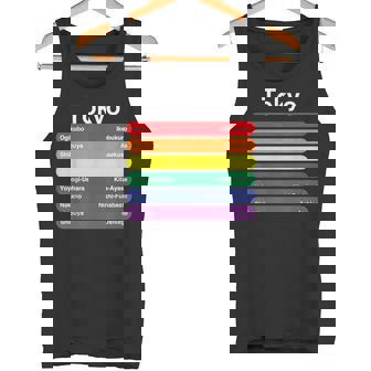 東京プライド レインボーフラッグ カラー メトロ鉄道 Lgbtq タンクトップ - Kawaiitshirt