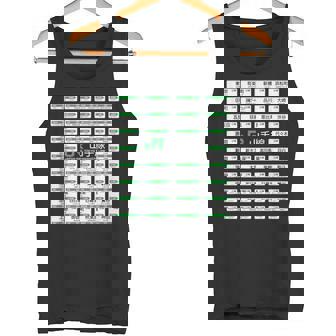 東京山手線全駅標識 タンクトップ - Kawaiitshirt