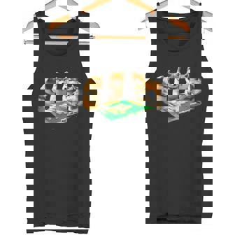 柴犬 イヌ 麻雀 面白いtシャツ 犬 文字入り メンズ おもしろ 面白い 服 おもしろグッズ ネタ 雀士 タンクトップ - Kawaiitshirt