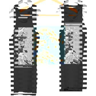 柴犬 大波 日本 神奈川 北斎 犬 動物 タンクトップ - Kawaiitshirt