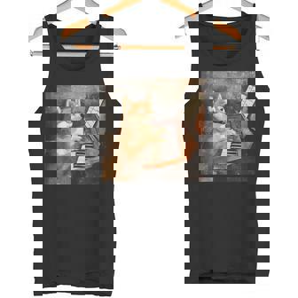 柴犬ピアノ犬 タンクトップ - Kawaiitshirt