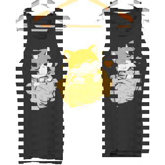 柴犬寝パジャマナイトタイムかわいいグラフィックネグリジェ タンクトップ - Kawaiitshirt