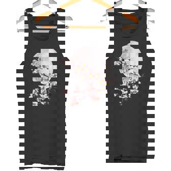 桜 花 満月 さくら 日本文化 タンクトップ - Kawaiitshirt