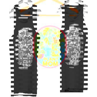 植物 ママ イラスト ポトス モンステラ 観葉植物愛好家 タンクトップ - Kawaiitshirt