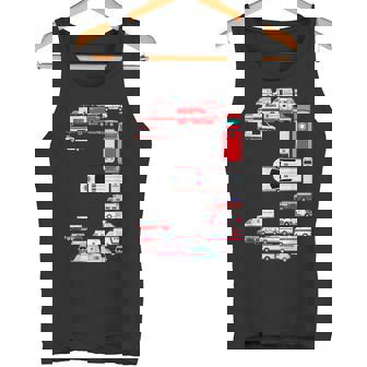 楽しい救急車 3歳の誕生日パーティー 男の子 3歳服 タンクトップ - Kawaiitshirt