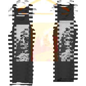 歌舞伎 役者 市川 團十郎 暫 しばらく勝川 春好江戸時代 役者絵 タンクトップ - Kawaiitshirt