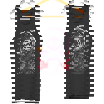 死神 スケルトン ハロウィン コスチューム 不気味 怖い タンクトップ - Kawaiitshirt