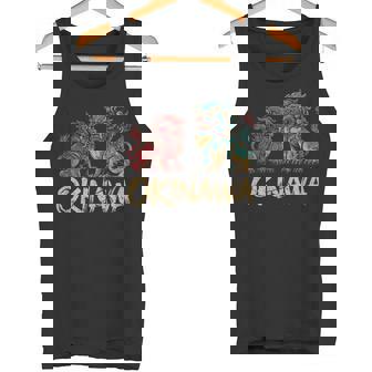 沖縄ジャパン シーサーガーディアンライオンズ 沖縄 日本土産 タンクトップ - Kawaiitshirt