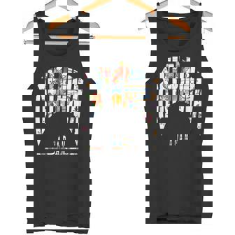 沖縄島ジャパン うちなちゅう 琉球 ビンガタ 沖縄紅型びんがた タンクトップ - Kawaiitshirt