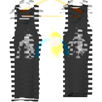 泣いているバナナ猫 タンクトップ - Kawaiitshirt