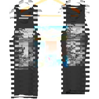 浮世絵 富士山 日本画 版画 名作 アート 絵画 メンズ レディース 面白い 服 美術 おもしろ タンクトップ - Kawaiitshirt