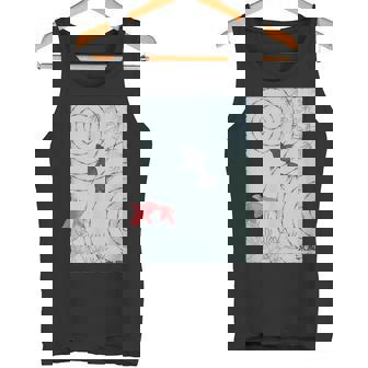 涼風2－いつかの雨上がり－ 金魚 波紋 夏 風 納涼 シック 和風 和柄 シンプル レトロ メンズ レディース キッズ タンクトップ - Kawaiitshirt