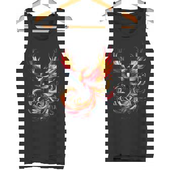火の鳥 不死鳥 神話上の鳥 立ち上がり 再び生まれる 灰 長袖tシャツ タンクトップ - Kawaiitshirt