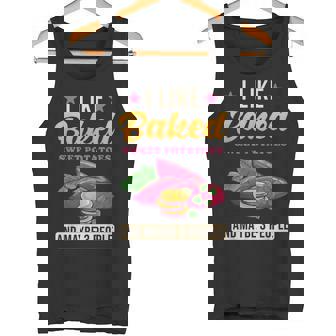 焼き芋が好きで、3人で面白いじゃがいも タンクトップ - Kawaiitshirt