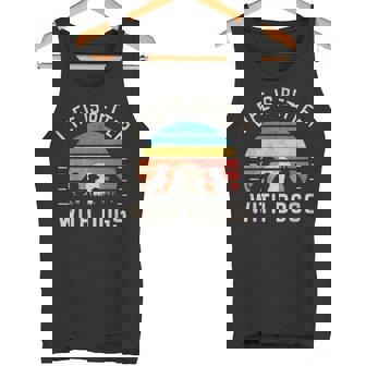 犬と一緒に暮らすのは タンクトップ - Kawaiitshirt