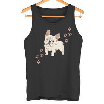 犬のプリントとフレンチブルドッグのグラフィック フレンチブルドッグ タンクトップ - Kawaiitshirt