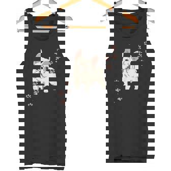 犬のプリントとフレンチブルドッグのグラフィック フレンチブルドッグ タンクトップ - Kawaiitshirt