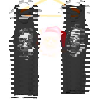 猫 クリスマス クリスマスパーティー タンクトップ - Kawaiitshirt