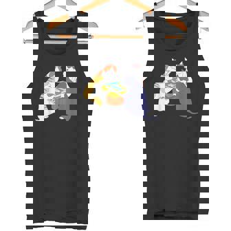 猫 ネコ 麻雀 面白いtシャツ 文字入り メンズ おもしろ 面白い 服 おもしろグッズ ネタ 雀士 タンクトップ - Kawaiitshirt