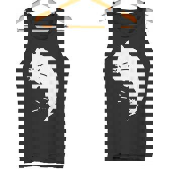 猫 陰陽 反対 調和 エネルギー 子猫 タンクトップ - Kawaiitshirt