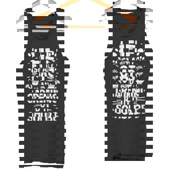 猫とガーデニング 庭師 おもしろガーデニング タンクトップ - Kawaiitshirt