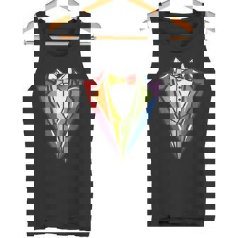 男の子、子供、男性用の幼児用タキシードコスチューム。かわいいレインボータキシード。 タンクトップ - Kawaiitshirt